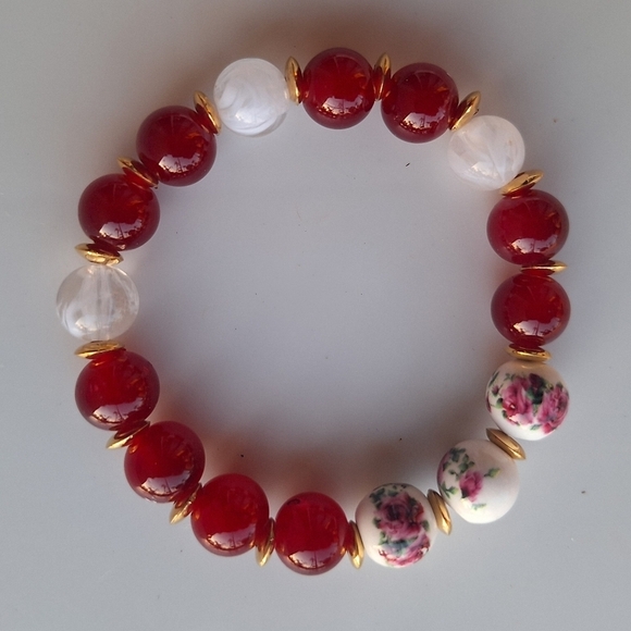 3 Boho Bracelets Handcrafted Beaded - Picture 4 of 8